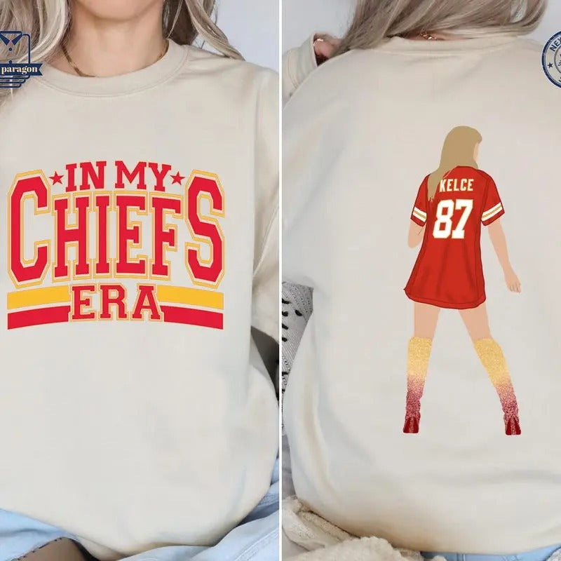 In My Red Era Chiefs Shirt | Football Jersey Sweatshirt | Karma 87 Tee | Fan-Inspired Hoodie | GrindPrints.com