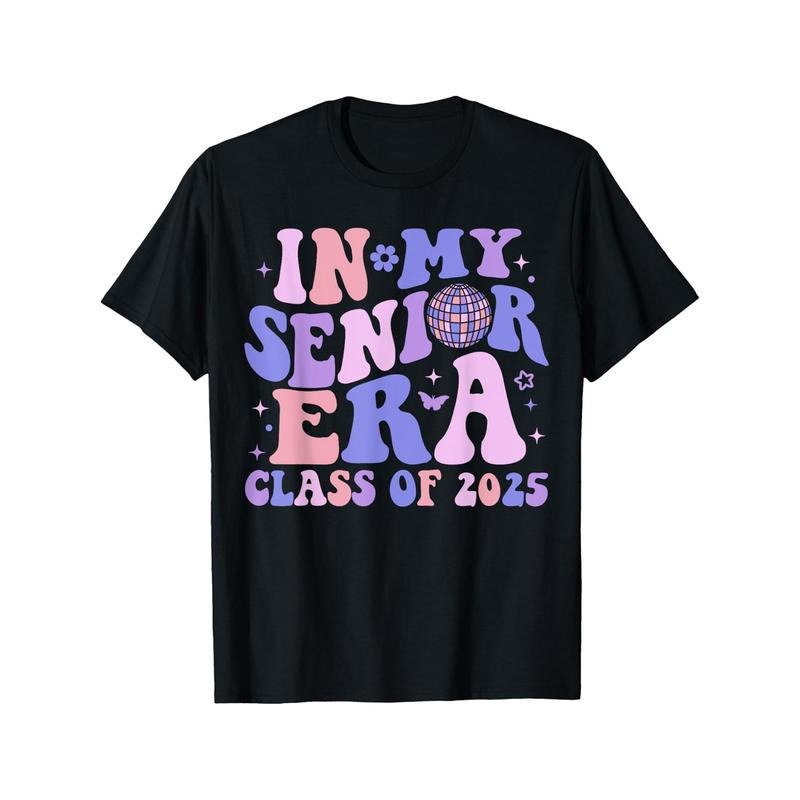 In My Senior Era Class of 2025 Groovy Senior 2025 Graduation T-Shirt made in usa Hoodie, Sweatshirt | GrindPrints.com