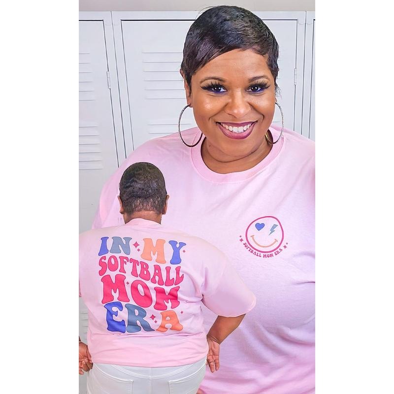 In My Softball Mom Era Graphic T-Shirt Hoodie, Sweatshirt | GrindPrints.com