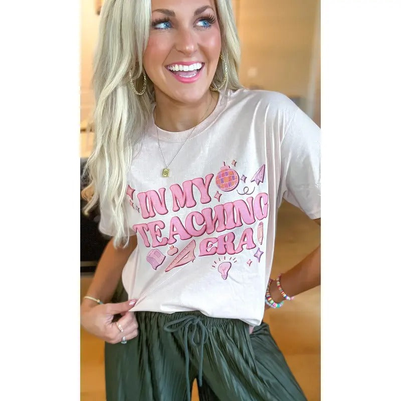 In My Teacher Era Graphic T-Shirt Hoodie, Sweatshirt | GrindPrints.com