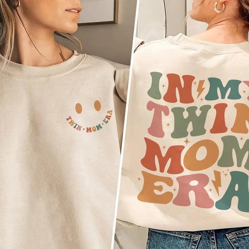 My Twin Mom Era Shirt My Mom Era Shirt Twin Mom Shirt Twin Mom Club Twin Mama Shirt New Mom Giftexpecting Mom Giftgender Reveal T-Shirts, Hoodie, Sweatshirt