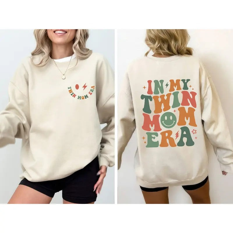 In My Twin Mom Era, Mother's Day Sweatshirt T-Shirts, Hoodie | GrindPrints.com