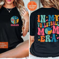 In My Volleyball Mom Era Sweatshirt Custom Volleyball Shirt Personalized Volleyball Mom Shirt Mom Shirt Volleyball Mom...