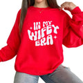 In My Wifey Era Sweatshirt, Engagement Gift For Her, Funny Bride Gift, Gift For Wife, Retro Wifey Bachelorette, Unisex...
