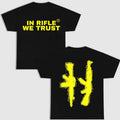 In Rifle We Trust T-Shirt, Black Version, S to 4XL, Menswear Hoodie, Sweatshirt | GrindPrints.com