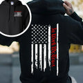In Work We Trust USA Flag 2 Side Printed T-shirt - Crewneck Sweatshirt