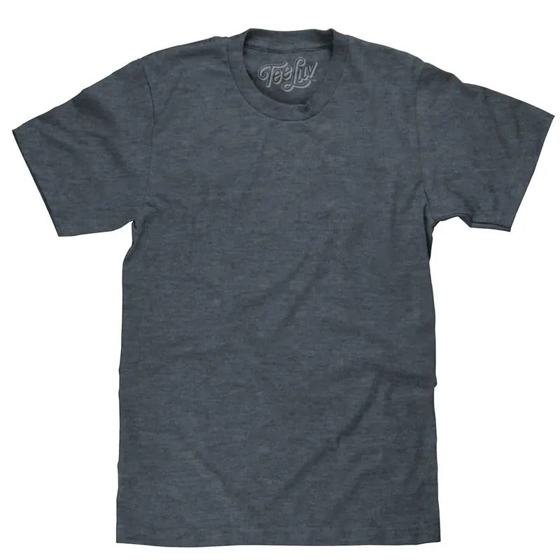 Indigo Black Heather Blank T-Shirt - Indigo Hoodie, Sweatshirt | GrindPrints.com