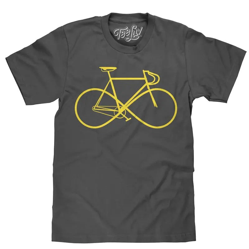 Infinity Sign Bicycle T-Shirt - Gray Hoodie, Sweatshirt | GrindPrints.com