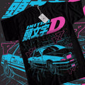 Initial D Itsuki Fujiwara T-Shirt Anime Manga Movie Unisex Black Shirt All Sizestyle{n002}2 Hoodie, Sweatshirt