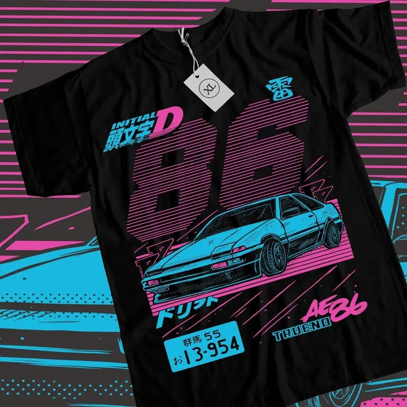 Initial D T-Shirt S-4XL Itsuki Fujiwara Anime Manga Movie Sport Shirt Tee Tshirt S-4XL Hoodie, Sweatshirt | GrindPrints.com