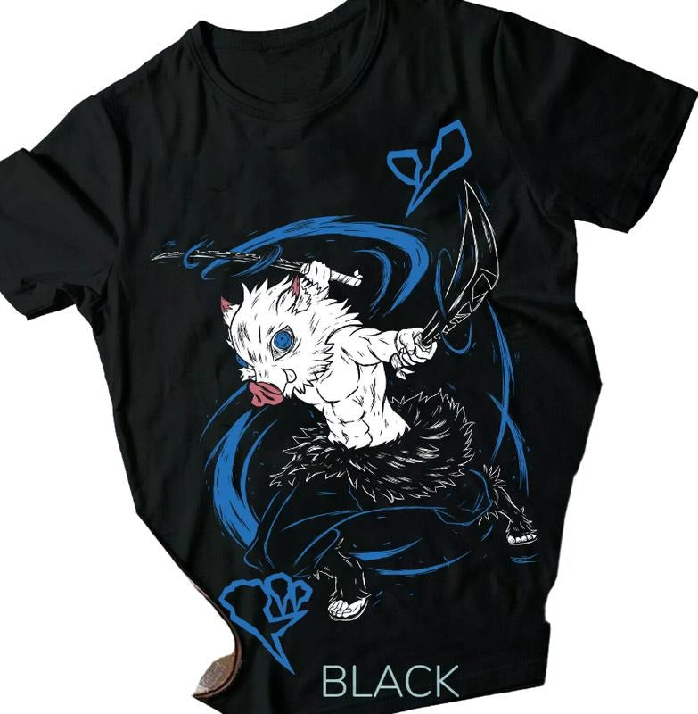 Inosuke Hashibira T-shirt Manga Shirt All Size Hoodie, Sweatshirt | GrindPrints.com