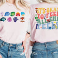 Inside Out It's Okay To Feel All The Feels Shirt, Mental Health shirt, Inclusion Shirt, Speech Therapy Shirt, BCBA Shirt,...