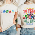 Insside Out It's Okay To Feel All The Feels Shirt, Mental Health shirt, Inclusion Shirts, Speech Therapy Tee, Unisex 2...