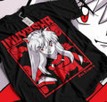 Inuyasha Sesshomaru T-shirt Red Moon Inu Yasha Kawaii Anime Soft Tee , Anime shirt, Japanese Anime, Birthday Gift Hoodie,...