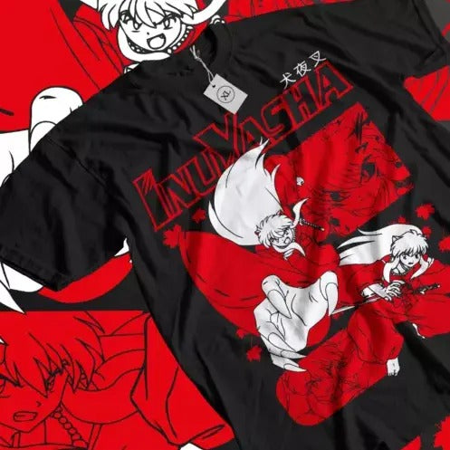 Inuyasha T-shirt Red Moon Inu Yasha Sesshomaru Funny Anime Gift Shirt All Size Hoodie, Sweatshirt | GrindPrints.com