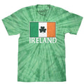 Ireland Shamrock Flag Tie Dye T-Shirt - Spider Kelly Hoodie, Sweatshirt | GrindPrints.com