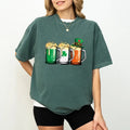 Irish Beer St. Patrick's Day Comfort Colors Shirt, Paddy's Day Drinking Team T-shirt, Shamrock & Ireland Flag Shirt, Beer...