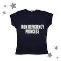 Iron Deficiency Princess Baby Tee, Aesthetic Letter Print, Vintage Streetwear T-Shirts, Emo Girl Clothes, Y2k Top Women...
