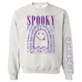 'It Smells Like Spooky Spirit' Halloween Ghost Sweatshirt, Sleeve Print T-Shirts, Hoodie | GrindPrints.com