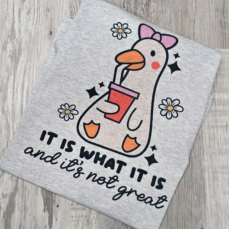 It is what it is and it's not great  Graphic Tee or Sweatshirt Hoodie | GrindPrints.com