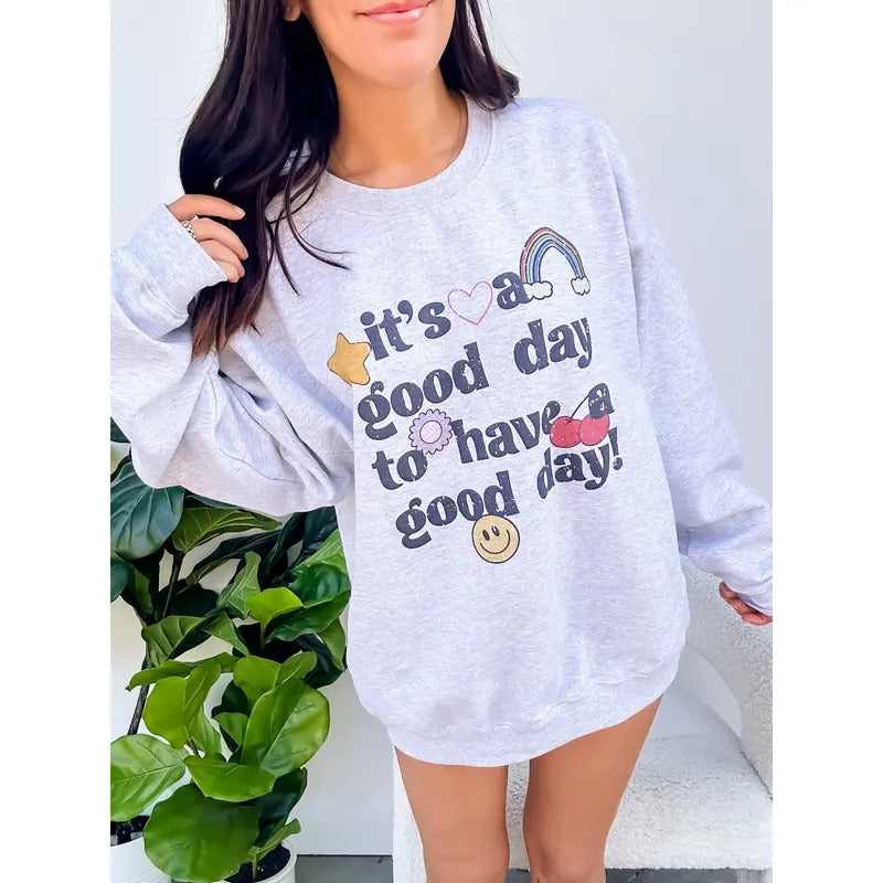 It's A Good Day Graphic Top T-Shirts, Hoodie, Sweatshirt | GrindPrints.com
