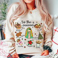 It's Abuelita And Pan Dulce Season Tshirt Sweatshirt, Mexican Christmas, Tis The Season Concha Shirt, Feliz Navidad,...