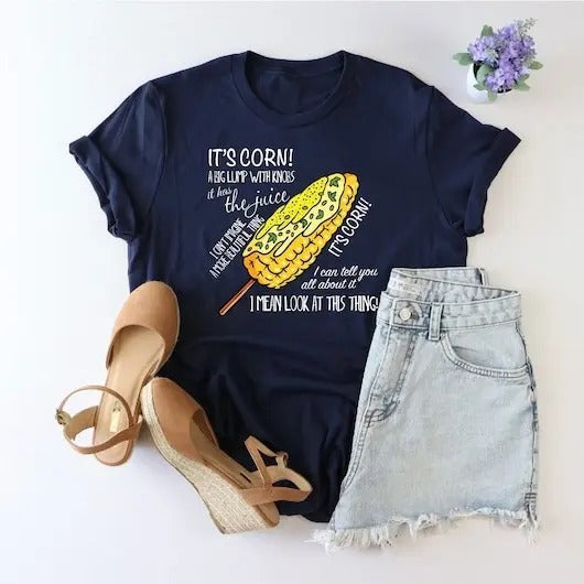 It's Corn Shirt, Corn Meme Shirt, It Has The Juice Tshirt, Sarcastic Shirt, Girl Corn Maze, Maize Maze Casual Cotton...