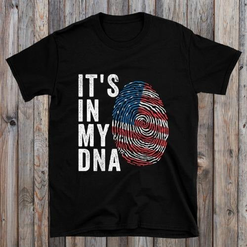 It's In My  - United States Flag T-Shirt made in usa Hoodie, Sweatshirt | GrindPrints.com