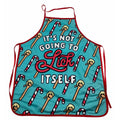 It's Not Going to Lick Itself Apron Funny Christmas Baking Candycane Graphic Novelty Smock Funny Graphic Kitchenwear...