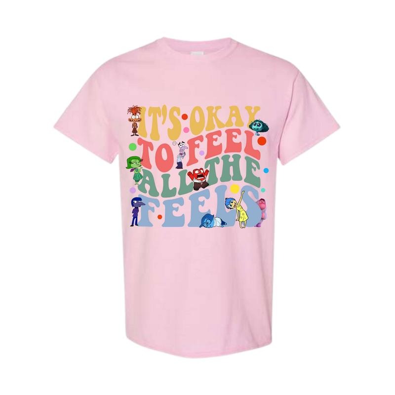It's Okay To Feel All The Feels Shirt, Mental Health Shirt, Inclusion Shirt, Full Color, Full Size Classic Cotton Hoodie,...