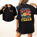 It's Okay To Feel All The Feels Shirt, Mental Health T-shirt, Mental Health Awareness Tee, Speech Therapy Women Graphic...