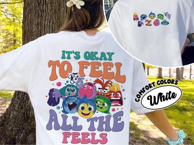 It's Okay To Feel All The Feels Youth Shirt, Inside Out Movie Shirt Hoodie, Sweatshirt | GrindPrints.com
