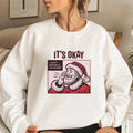 It's Okay, I don't believe in You Either, Funny Santa Whispering, Santa Claus Christmas Winter Funny & Humorous Retro...