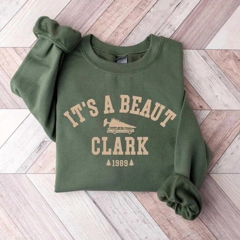 It's a Beaut Clark, Christmas Sweatshirt, Christmas Shirt Hoodie | GrindPrints.com
