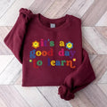 It's a Good Day to Learn Sweatshirt, Retro Teacher Shirt, Teacher Shirt, Motivational Teacher Shirt, Elementary Teacher...