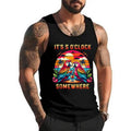 It_s 5 O_clock Somewhere Parrot Sunset Drinking Summer Retro Unisex Tank Top, Cotton, Size S-3XL T-Shirts, Hoodie, Sweatshirt