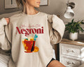 Italian Drinking Sweatshirt, Negroni Cocktail Hoodie, Women's Funny Drinking Shirt | GrindPrints.com