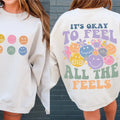 Its Okay To Feel All The Feels sweatshirt Funny Shirt Svg For Women Mental Health Matters Png Mental Health Matters Svg...