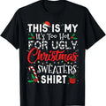 Its Too Hot For Ugly Christmas Sweaters Funny Xmas PJs Men T-Shirt Hoodie, Sweatshirt | GrindPrints.com