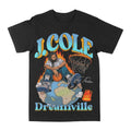J Cole "Dreamville World" Graphic Tee Shirt, Fans Gift For Men And Women T-Shirt Hoodie, Sweatshirt | GrindPrints.com