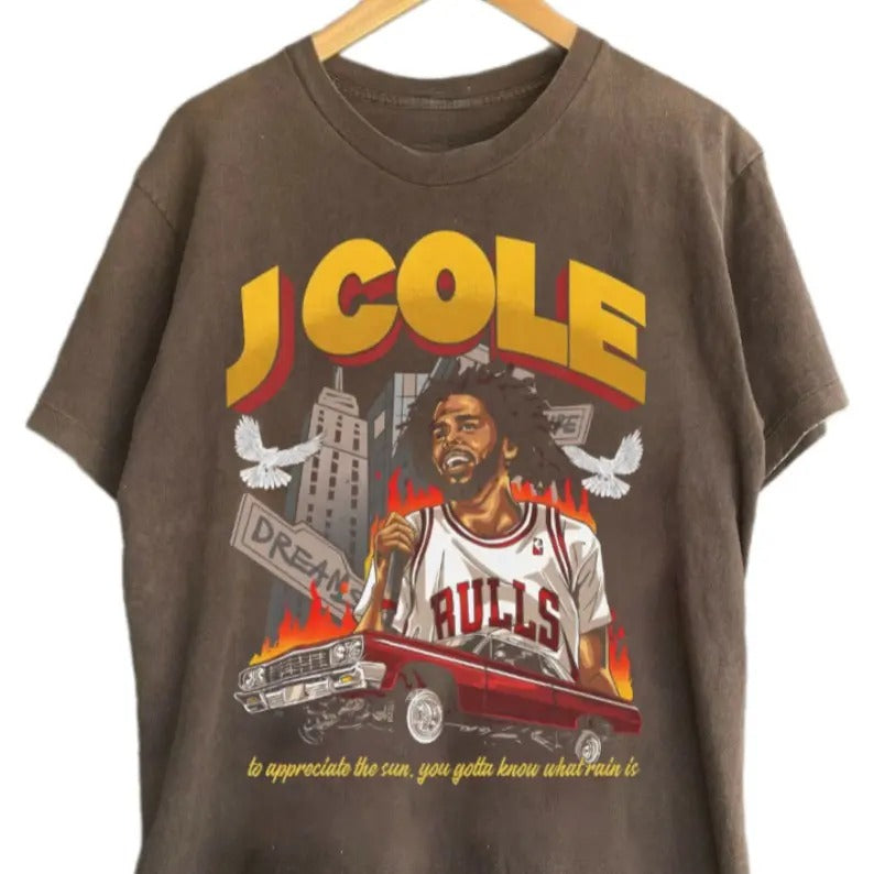 J Cole Shirt Chicago ' Appreciate Sun You Gotta Know What Rain Is' Hot Music Rap T-Shirts, Hoodie, Sweatshirt