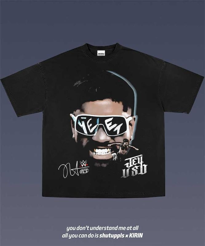 JEY USO 1.0 VINTAGE TEE | GRAPHIC T-SHIRT SWEATSHIRT HOODIE | GIFT FOR FAN | GrindPrints.com
