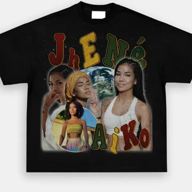 JHENEE BLACK GRAPHIC TEE Hoodie, Sweatshirt | GrindPrints.com