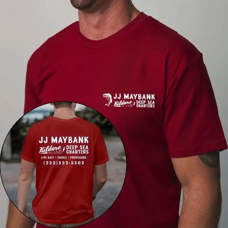 JJ Maybank Deep Sea Charters Graphic Tee Vintage JJ Maybank T shirt Hoodie, Sweatshirt | GrindPrints.com