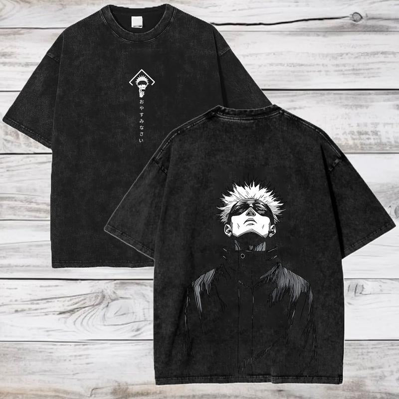 JJK Anime T-shirt, Satoru Gojo Anime Tee, Gift for Him Hoodie, Sweatshirt | GrindPrints.com