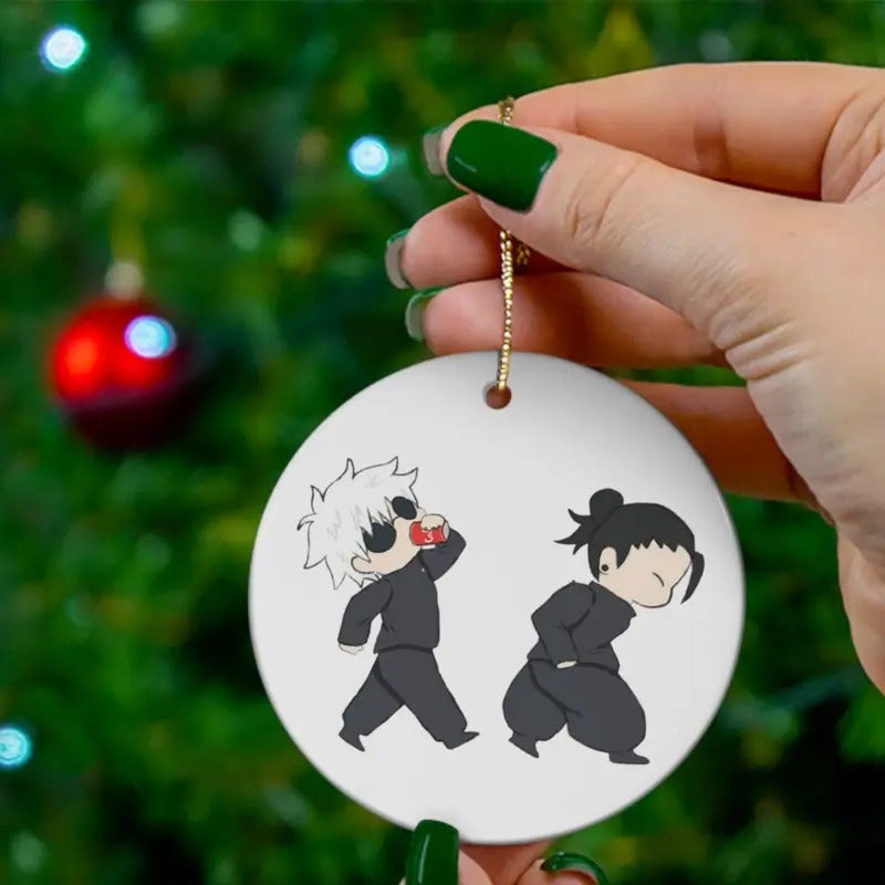 JJK Ceramic Ornament, Anime Lover Gift, Gojo and Geto, Anime Christmas Ornament, Gift For Her T-Shirts, Hoodie, Sweatshirt