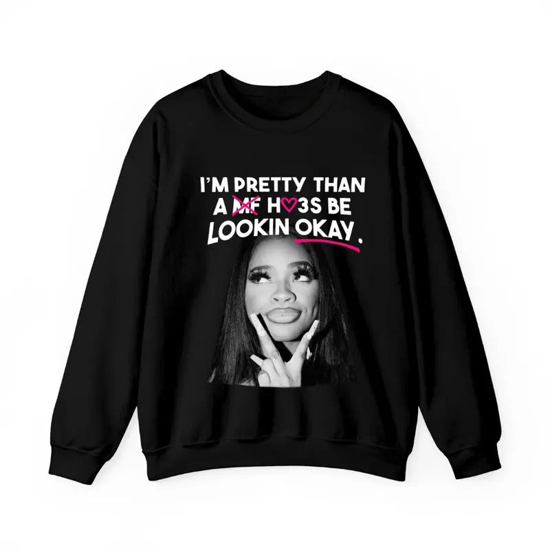 JT Okay Black Sweatshirt for Men, Casual Crewneck Pullover T-Shirts, Hoodie | GrindPrints.com
