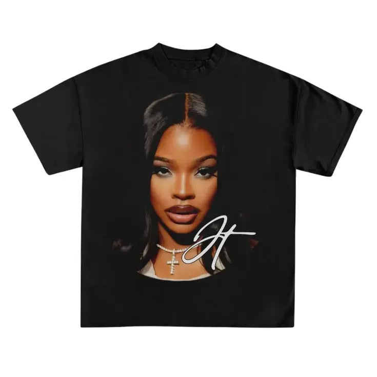 JT t shirt - JT Concert tee - City Girls - Rapper tee Cotton Fabric Hoodie, Sweatshirt | GrindPrints.com