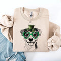 Jack Russell Adorable Dog St Patrick'S Day Lucky Irish Crew Neck T-Shirts, Hoodie, Sweatshirt