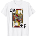 Jack of Clubs Tshirt Blackjack Cards Poker 21 J Tee shirt T-Shirt made in usa Hoodie, Sweatshirt | GrindPrints.com